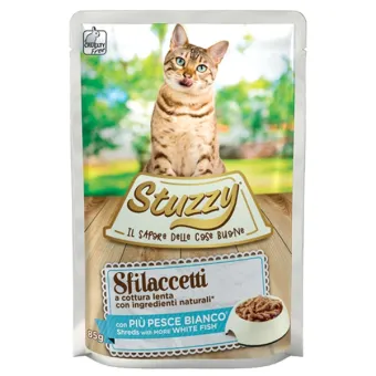 Stuzzy Cat Sfilaccetti Pesce Bianco 85 g