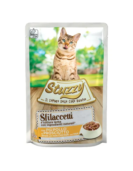 Stuzzy Cat Sfilaccetti Pollo/Prosciutto 85 gr