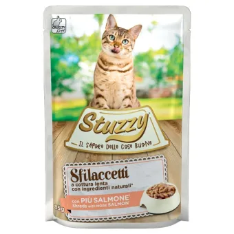 Stuzzy Cat Sfilaccetti Salmone 85 gr Bst