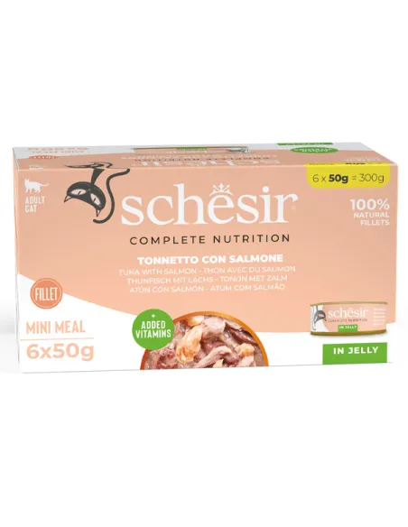 Schesir Cat Tonno Salmone 6x50g Lattina