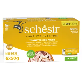Schesir Cat Tonno Pollo 6x50g Lattina