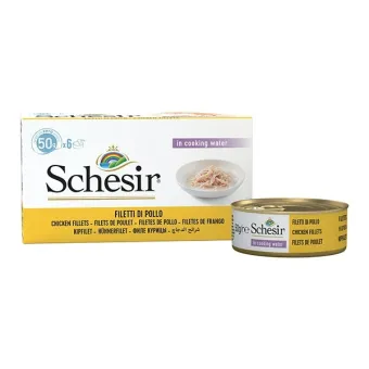 Schesir Cat Pollo Nat 6x50g latt.