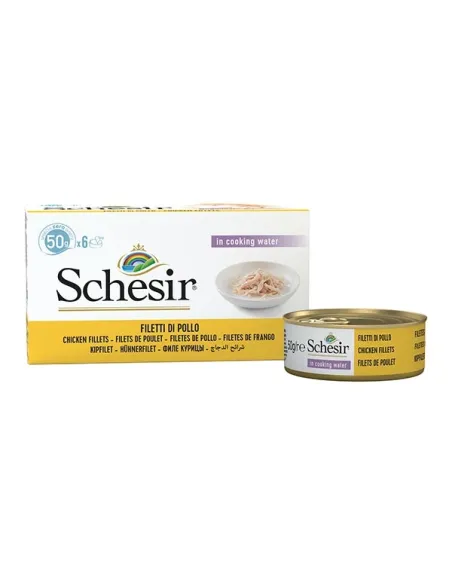 Schesir Cat Pollo Nat 6x50g latt.