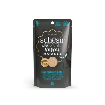 Schesir Cat Dark Velvet Mousse Pollo e Uovo 80g