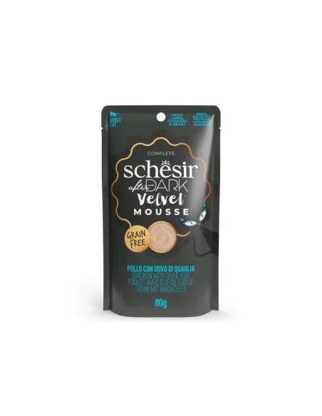 Schesir Cat Dark Velvet Mousse Pollo e Uovo 80g