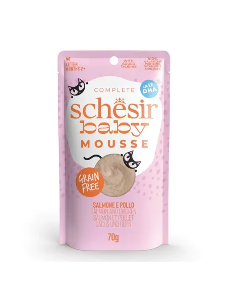 Schesir Baby Mousse Pollo Salmone Gatto 70 g