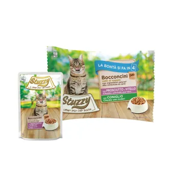 StuzzyCat Multipack Jelly con Vitamine 4x85g