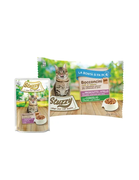 StuzzyCat Multipack Jelly con Vitamine 4x85g