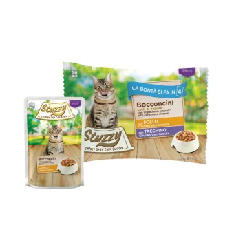 StuzzyCat Multipack Sterilised Pollo e Tacchino 4x85g