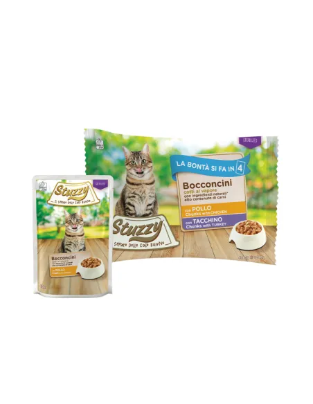 StuzzyCat Multipack Sterilised Pollo e Tacchino 4x85g