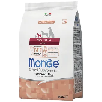 Monge Adult Mini Salmone e Riso 800 g