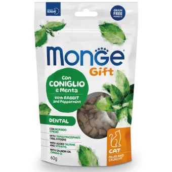 Monge Cat Gift Filled Crun Dental Coniglio 60 gr