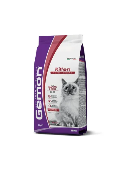 Gemon Cat Kitten Manzo e Riso 2 kg