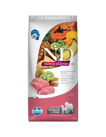 N&D Dog Tropical Pork Adult Medium/Maxi 10 kg