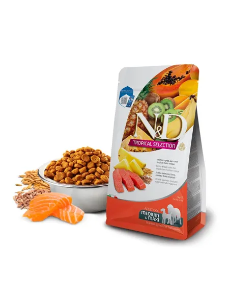 N&D Dog Tropical Salmon Adult Medium/Maxi 10 kg