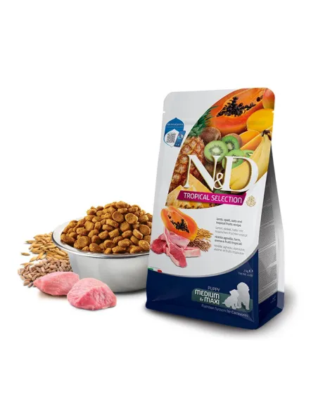 N&D Dog Tropical Lamb Puppy Med/Max 10 kg