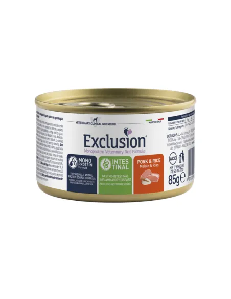 Exclusion Diet Intestinal Maiale e Riso Gatto 85 g