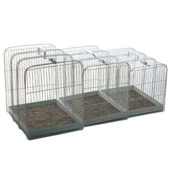 Trasportino Metallo Bianco 44x31x36cm