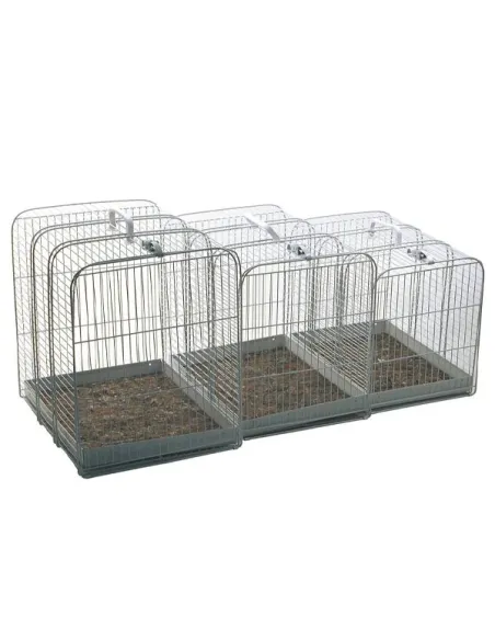 Trasportino Metallo Bianco 44x31x36cm