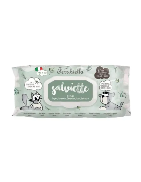 Dog/Cat Salviette 40pz Herbal ign50erb-box