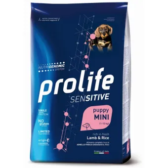 Dog Prolife Sensitive Puppy Mini Agnello e Riso 600 gr