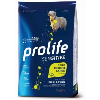 Dog Prolife Sensitive Adult Coniglio Patate 10 kg M/L