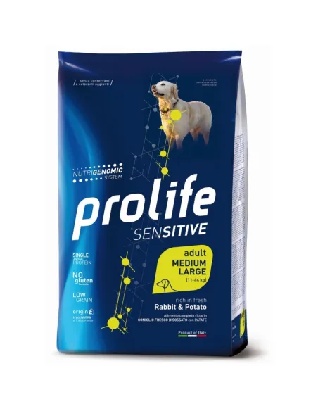 Dog Prolife Sensitive Adult Coniglio Patate 10 kg M/L