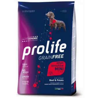 Prolife Dog Grain Free Sensitive Adult Beef & Potato Mini...