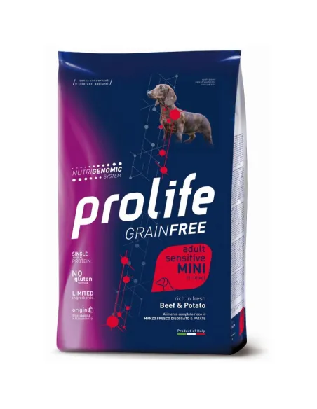 Prolife Dog Grain Free Sensitive Adult Beef & Potato Mini 2 kg