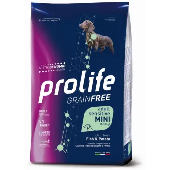 Prolife Dog Grain Free Sensitive Adult Fish & Potato Mini...