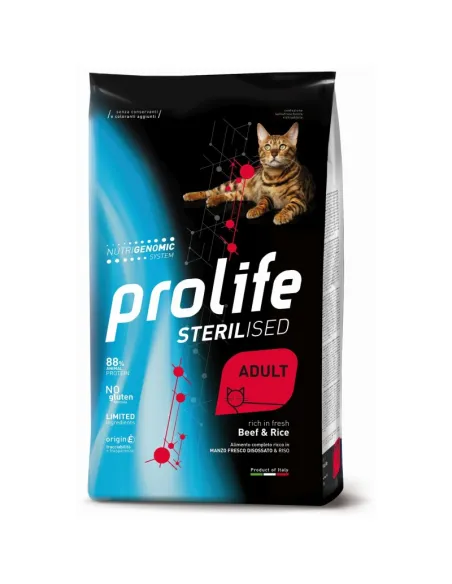 Prolife Cat Sterilised Adult Beef&Rice 1,5 kg