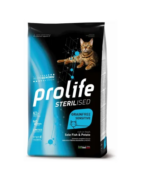 Prolife Cat Sterilised Grain Free Sensitive Adult Sole Fish&Potato 0,4 kg