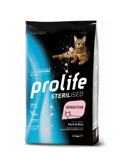Prolife Cat Sterilised Sensitive Maiale Riso 7 kg