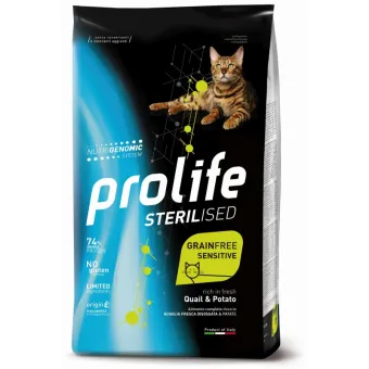 Prolife Sterilised Grain Free Quaglia Patate Gatto 400g