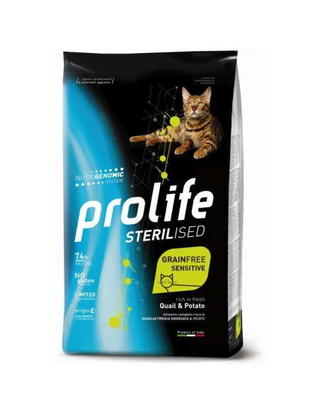 Prolife Sterilised Grain Free Quaglia Patate Gatto 400g