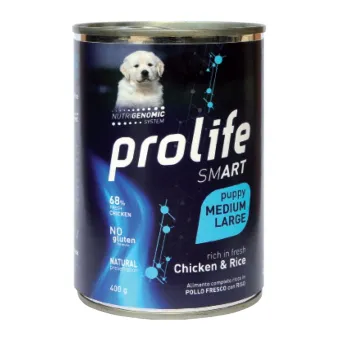 Dog Prolife Puppy Smart Pollo e Riso M/L 400g