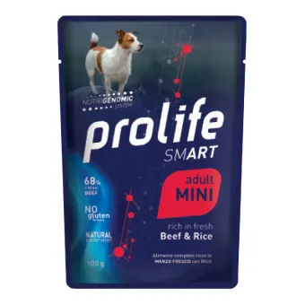 Prolife Dog Smart Adult Beef&Rice Mini Busta 100g