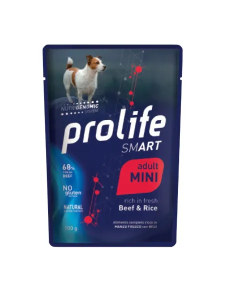 Prolife Dog Smart Adult Beef&Rice Mini Busta 100g