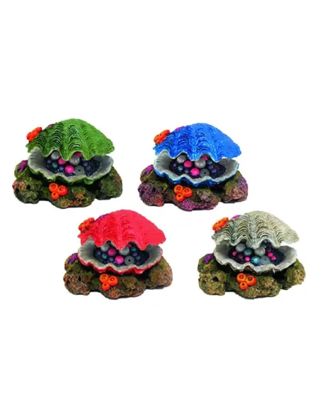 Decorazione Acquari Diffusore Conchiglia Tesoro Mix A8