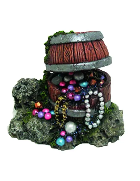 Decorazione Acquari Diffusore Barile Tesoro Mix A80114