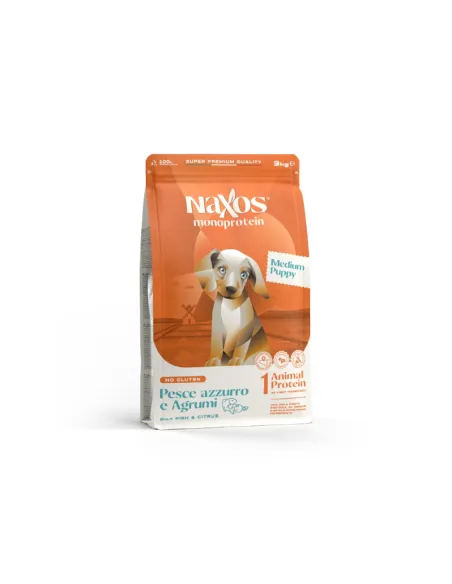 Dog Naxos Puppy Medium Pesce Agrumi 12 kg