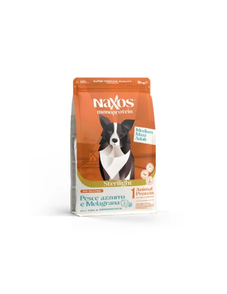 Dog Naxos Sterilight Medium/Maxi Pesce Melagrana 12 kg