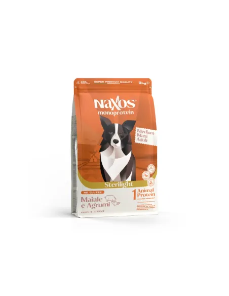 Dog Naxos Sterilight Medium/Maxi Maiale Agrumi 3 kg