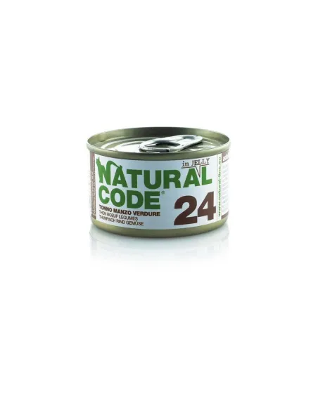 Cat Natural Code Jelly Tonno Manzo Verdure 85g 24 pz