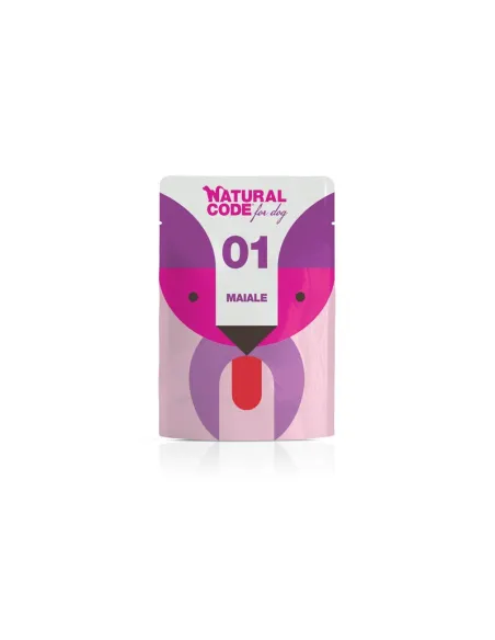 Dog Natural Code Busta 100gr 01 Maiale