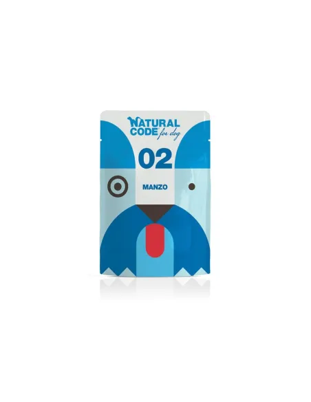 Dog Natural Code Busta 100gr 02 Manzo