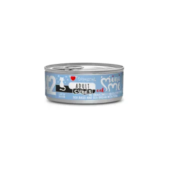 Disugual Minime Cubes Gatto Branzino Orata Tonno 85 g