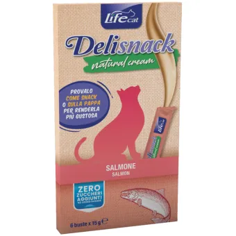 LifeCat Creamy Snack Salmone 15 g