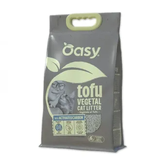 Oasy Lettiera Vegetale Tofu Carbone 6 lt