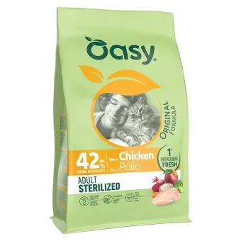 Oasy Adult Sterilizzati Gatto Pollo 1,5 kg
